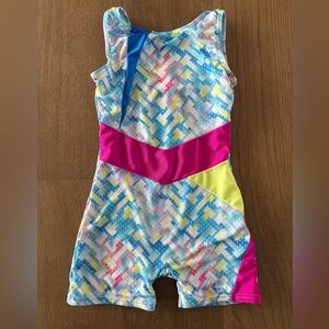 Kids One Piece Gymnastics Suit